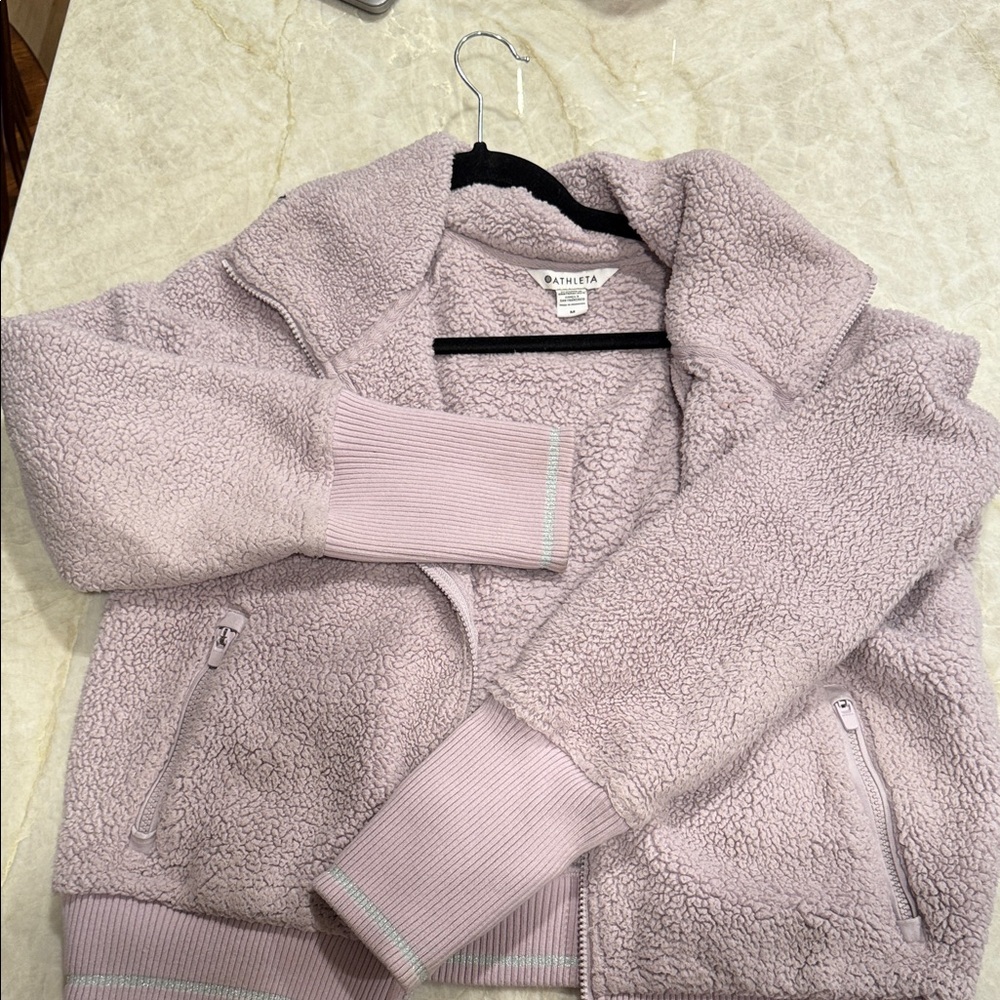 Athleta Lavender Bomber Jacket